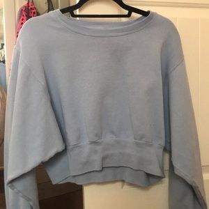 cropped sweatshirt